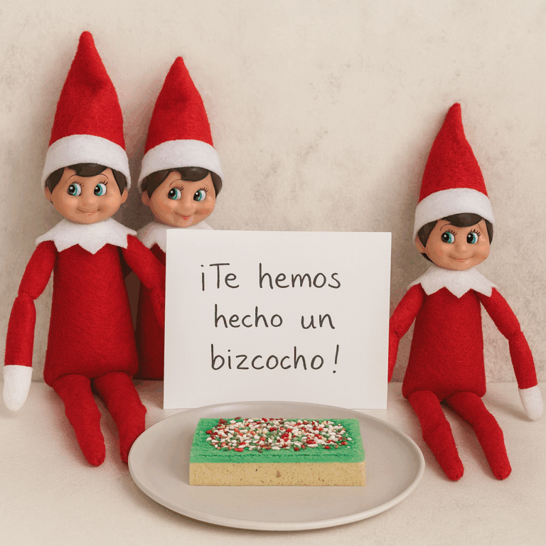 Travesura del Elfo de Navidad #4: ¡El bizcocho más esponjoso del mundo!