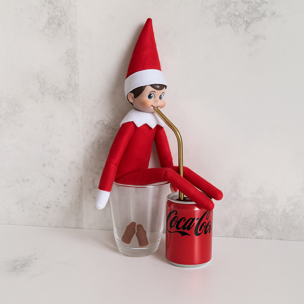 elfo travesura coca cola